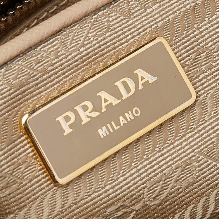 مملوكة مسبقًا Prada Beige Saffiano Lux Leather Large Galleria Tote