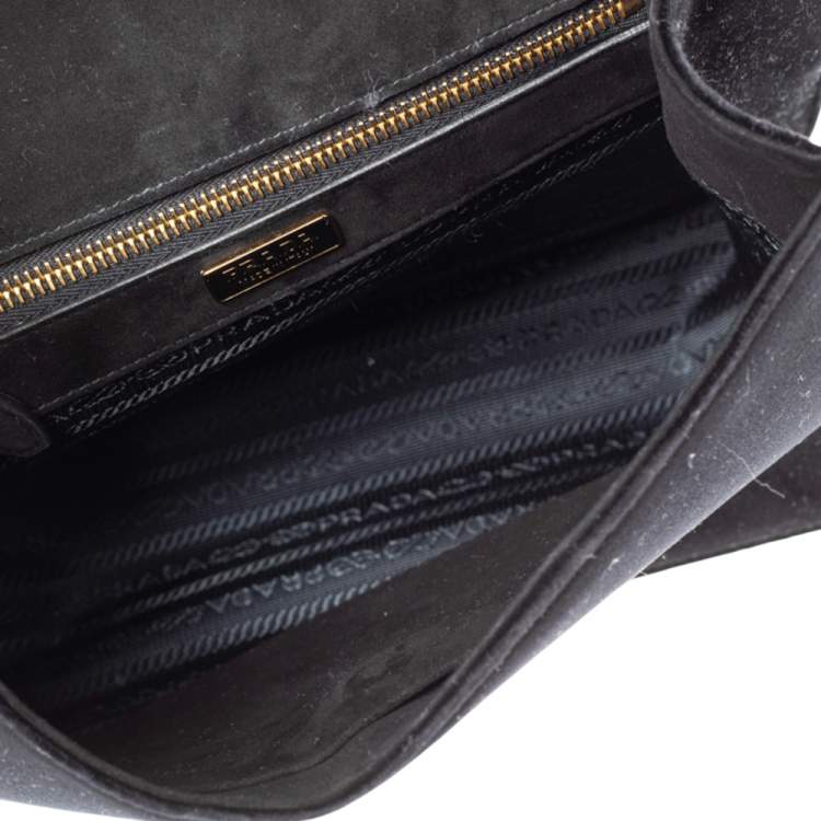 Pre Owned Prada Multicolor Velvet Patchwork Lisolette Watkins Face Print Top Handle Bag 