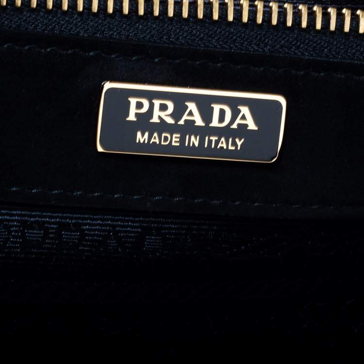 Pre Owned Prada Multicolor Velvet Patchwork Lisolette Watkins Face Print Top Handle Bag 