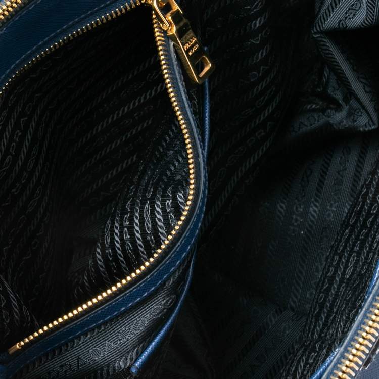 مملوكة مسبقًا Prada Blue Saffiano Lux Leather Medium Galleria Tote