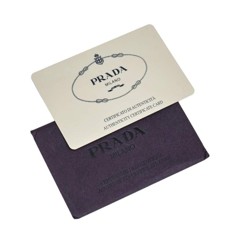Pre Owned Prada Olive Green Nylon And Leather Small Backpack