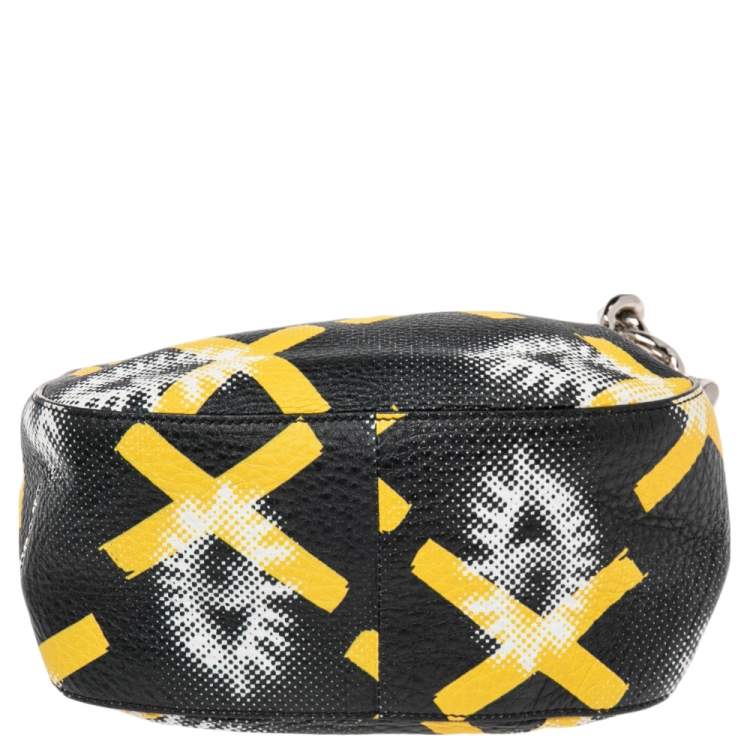 Pre Owned Prada Multicolor Daino St.Eyes Leather Chain Top Handle Bag