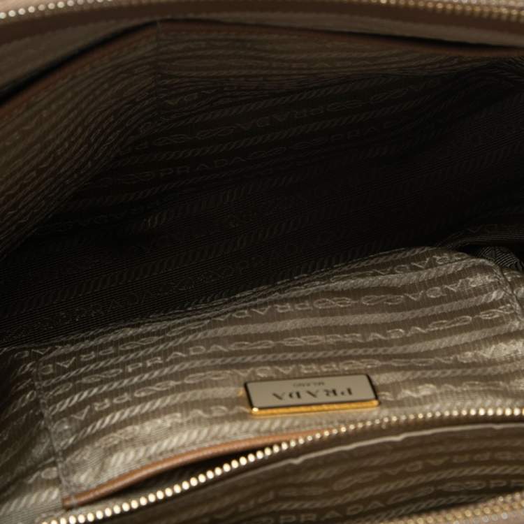 مملوكة مسبقًا Prada Tan Saffiano Lux Leather Large Galleria Tote