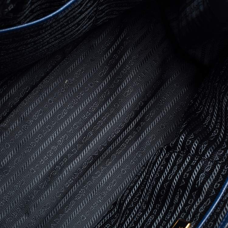 مملوكة مسبقًا Prada Blue Saffiano Leather Medium Galleria Tote