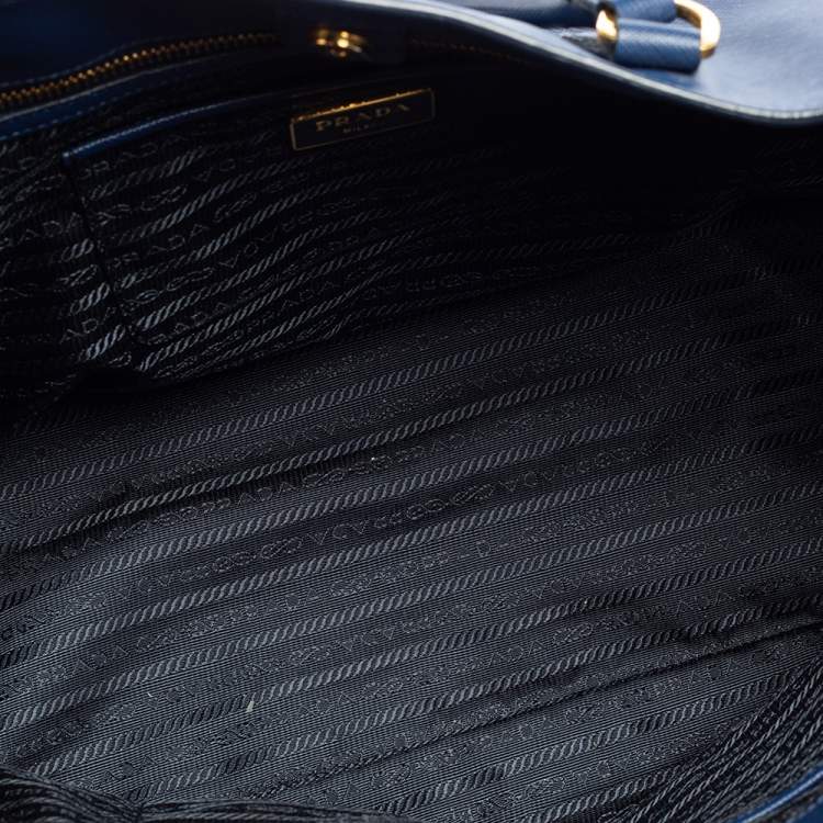 مملوكة مسبقًا Prada Blue Saffiano Leather Medium Galleria Tote