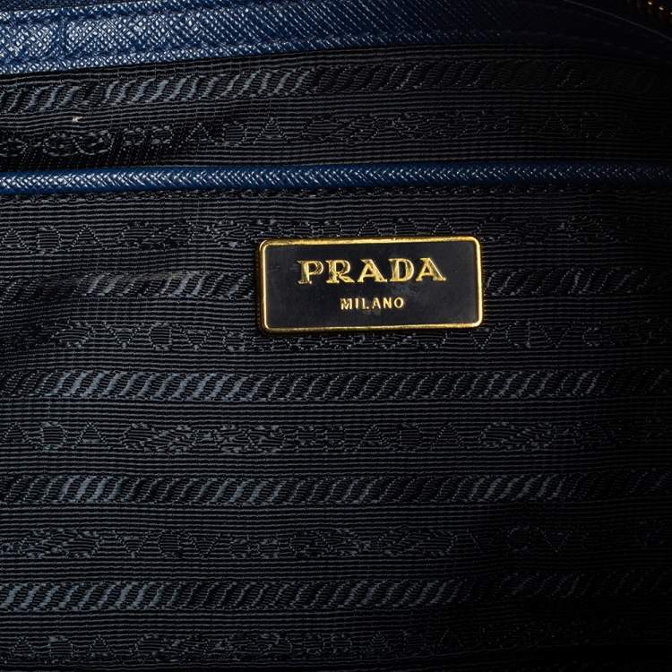 مملوكة مسبقًا Prada Blue Saffiano Leather Medium Galleria Tote