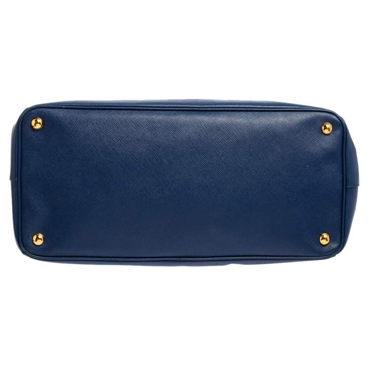 مملوكة مسبقًا Prada Blue Saffiano Leather Medium Galleria Tote