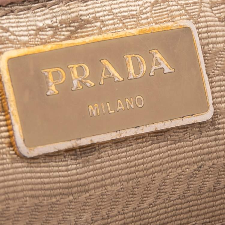 Pre Owned Prada Pink Saffiano Lux Leather Large Galleria Double Zip Tote