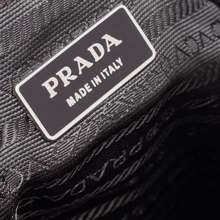 Pre Owned Prada Beige Nylon Drawstring Small Backpack