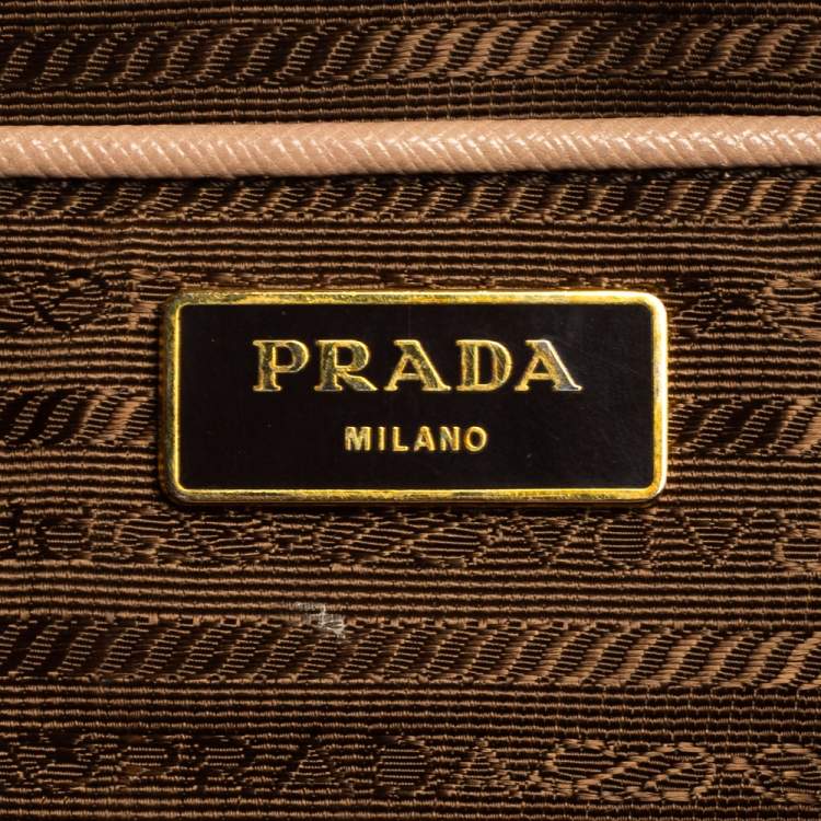 Pre Owned Prada Dusty Pink Saffiano Lux Leather Large Galleria Tote