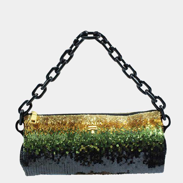 Prada green sequin  Fashion accessories, Purses and bags, Luxury