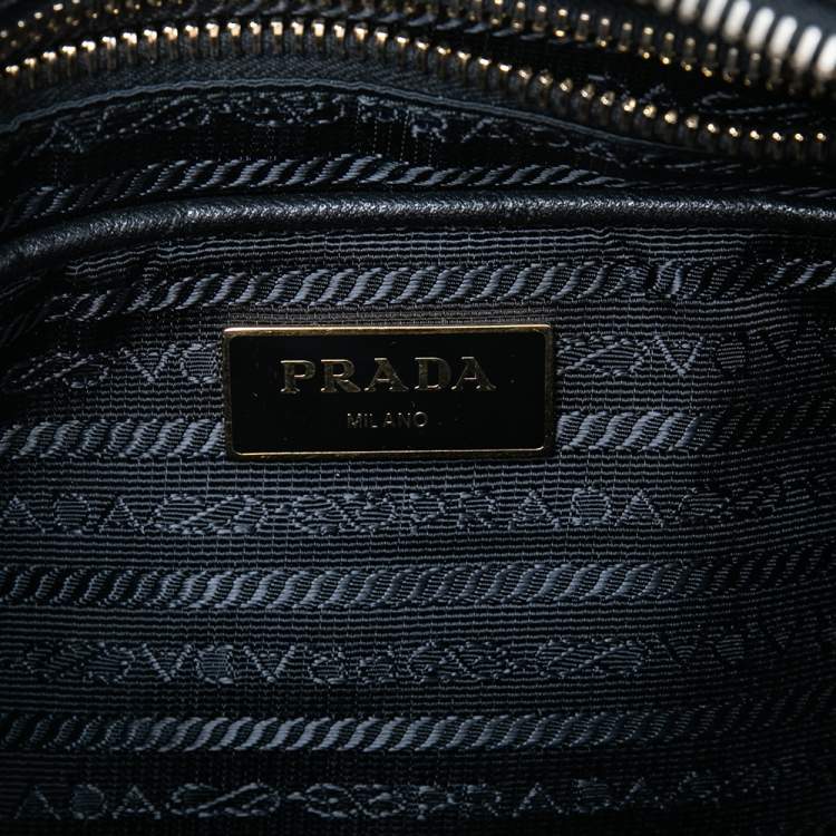 Pre Owned Prada Black Nylon Messenger Bag