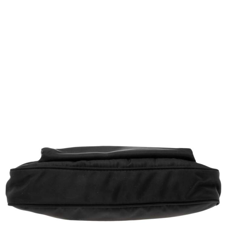 Pre Owned Prada Black Nylon Messenger Bag