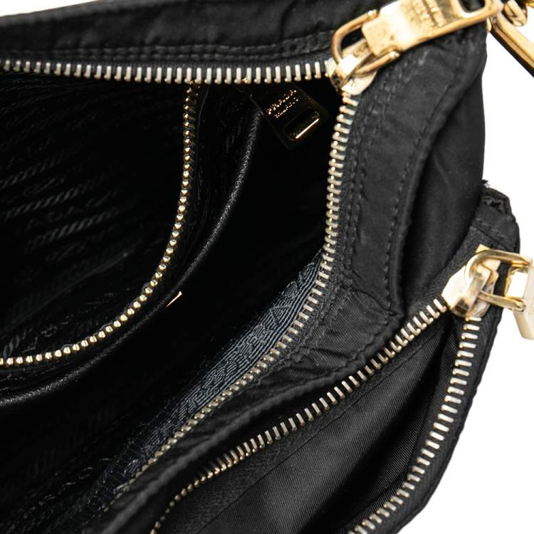 Pre Owned Prada Black Nylon Messenger Bag