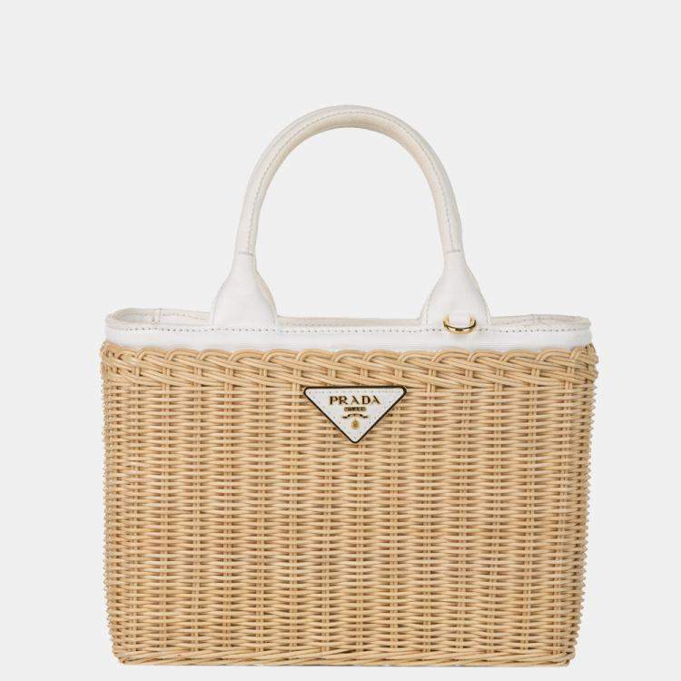 Prada Brown Midollino Satchel Prada TLC