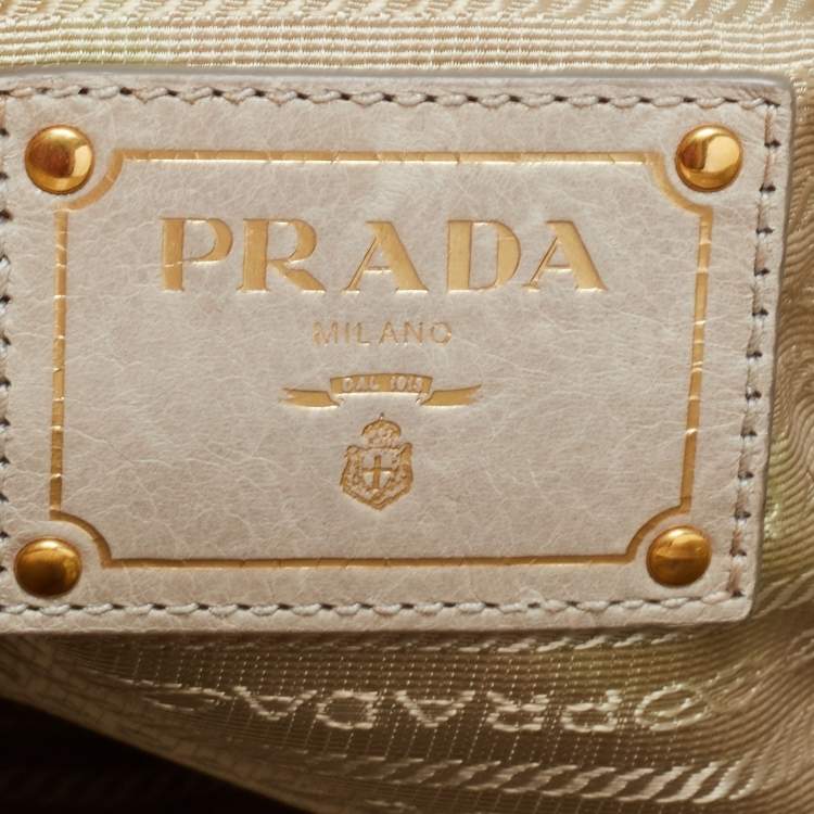 Prada Pastel Green Vitello Shine Leather Satchel Prada The Luxury Closet