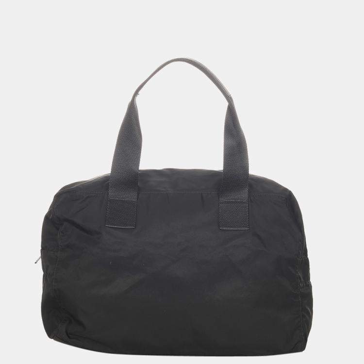Pre Owned Prada Black Tessuto Handbag