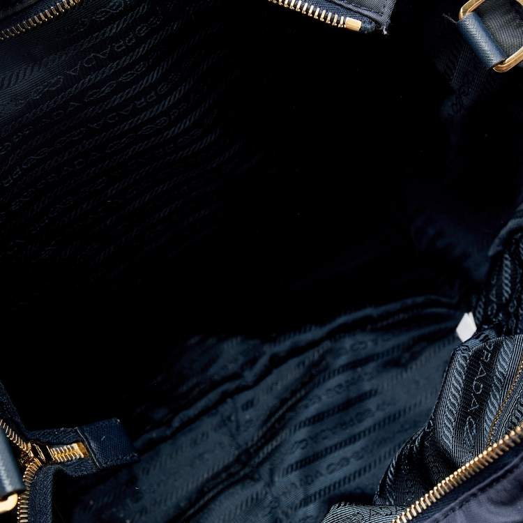 Pre Owned Prada Black Nylon Diaper Bag