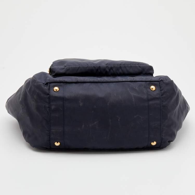 Pre Owned Prada Black Nylon Diaper Bag