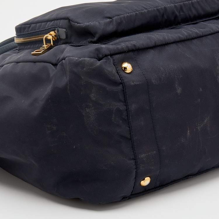 Pre Owned Prada Black Nylon Diaper Bag