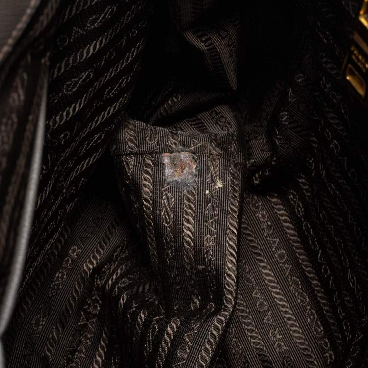Pre Owned Prada Grey Saffiano Leather Large Galleria Tote