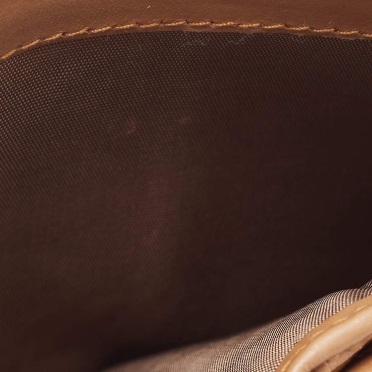 Pre Owned Prada Tan Move Leather Bifold Wallet