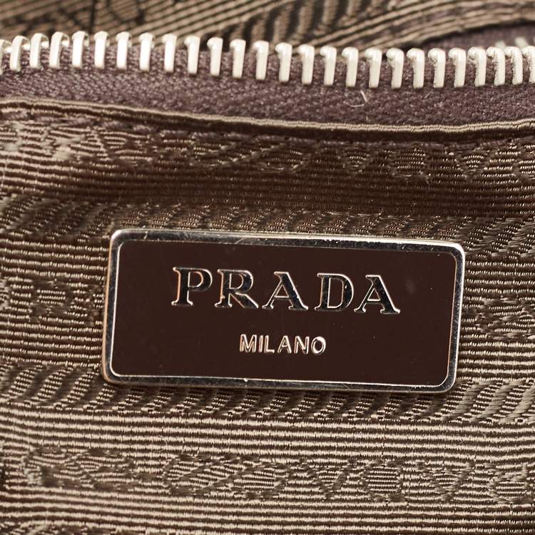 Pre Owned Prada Beige/Brown Printed Canvas Tote