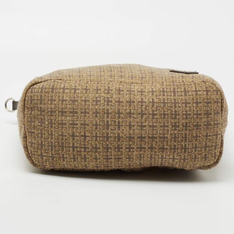 Pre Owned Prada Beige/Brown Printed Canvas Tote