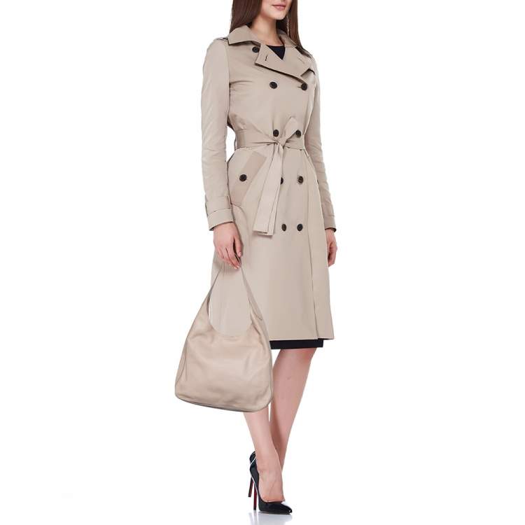 Pre Owned Prada Pale Pink Vitello Daino Leather Hobo