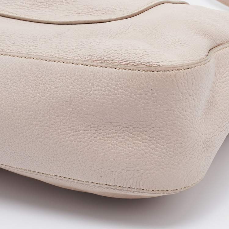 Pre Owned Prada Pale Pink Vitello Daino Leather Hobo