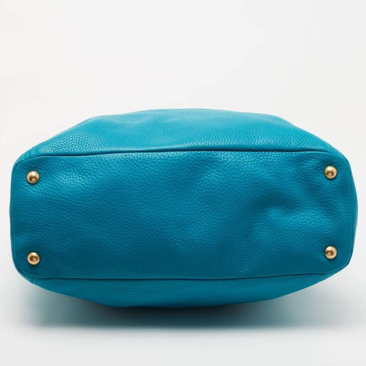 Pre Owned Prada Blue Leather Tote