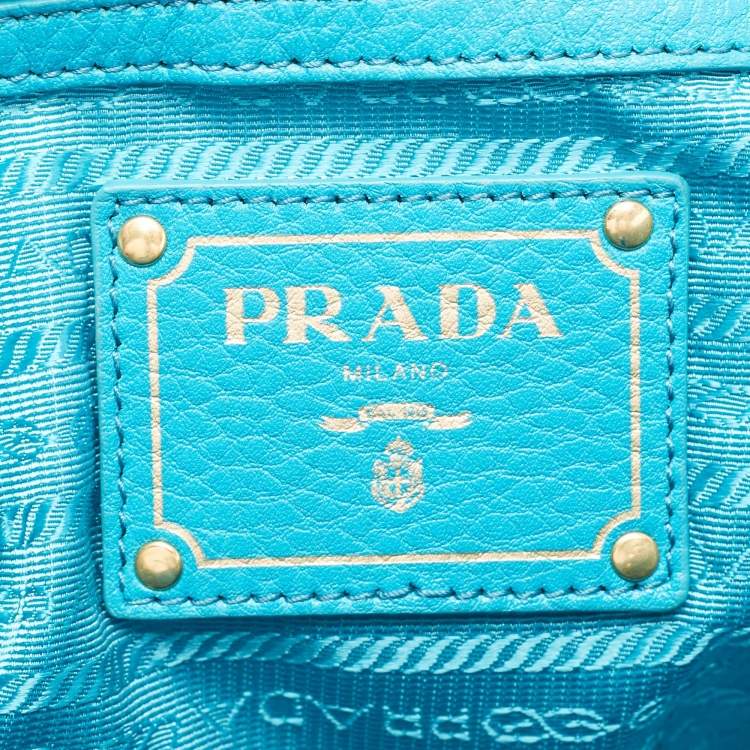 Pre Owned Prada Blue Leather Tote
