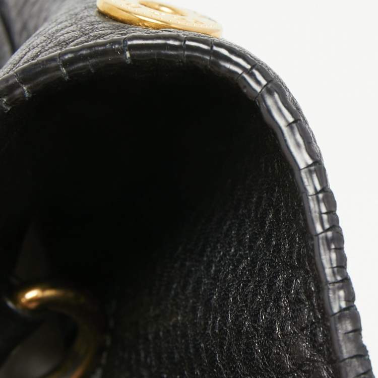 Pre Owned Prada Black Vitello Daino Leather Tote