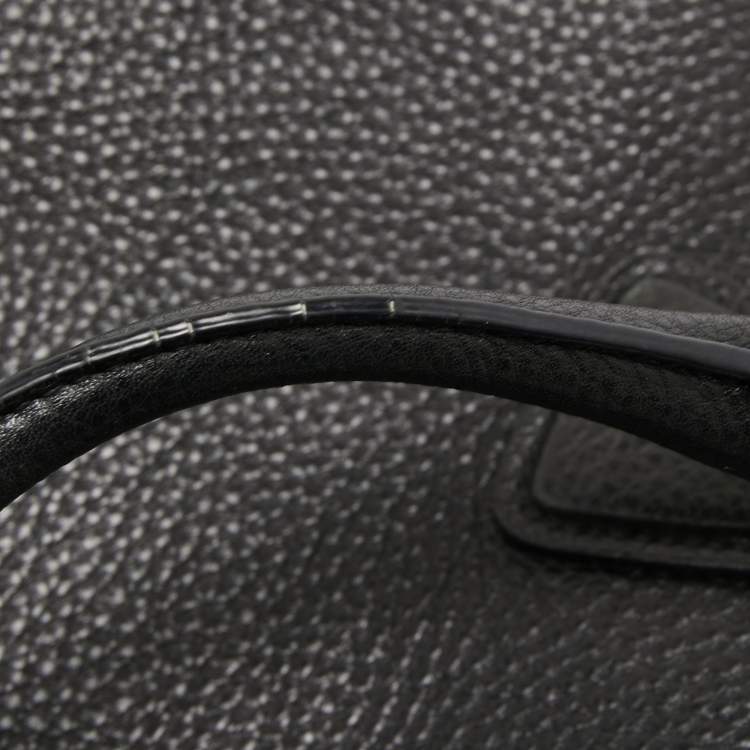 Pre Owned Prada Black Vitello Daino Leather Tote