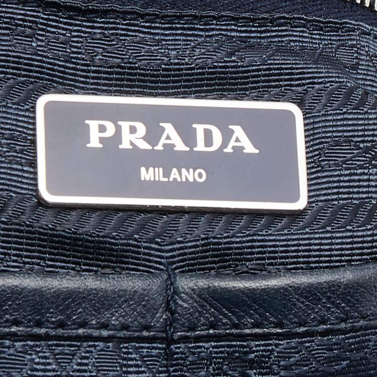 Pre Owned Prada Navy Blue Nylon Tessuto Diaper Bag