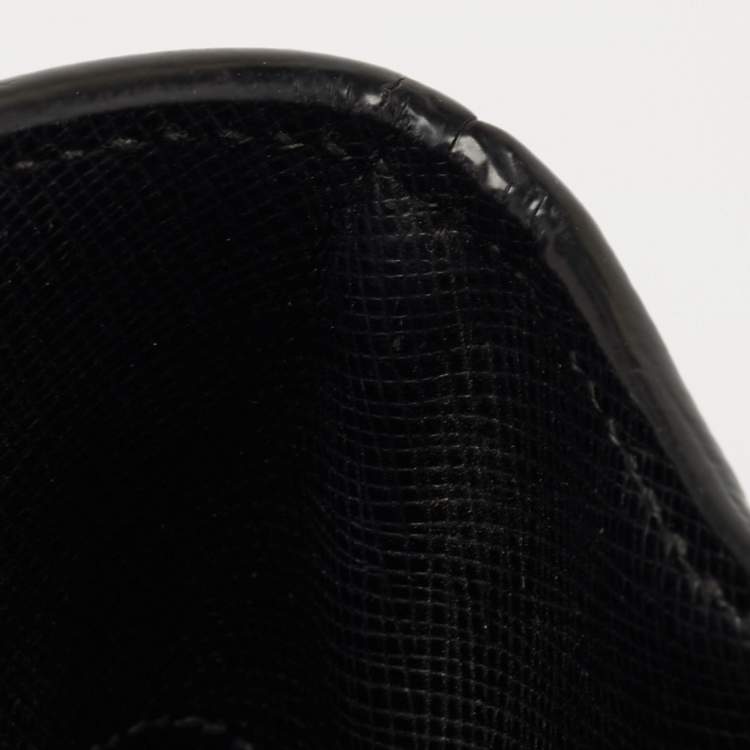 Pre Owned Prada Black Saffiano Lux Leather Medium Galleria Zip Tote