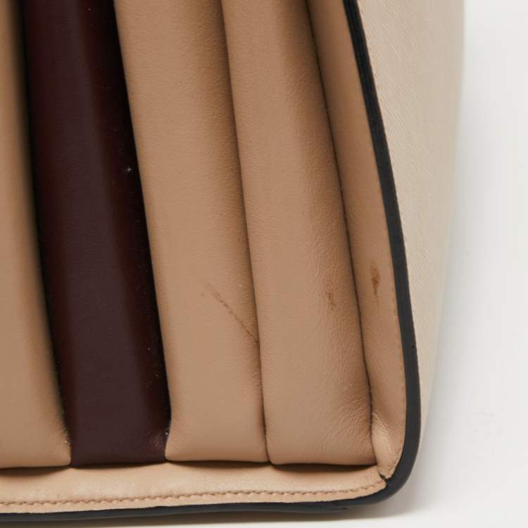 Pre Owned Prada Beige Saffiano Leather Bibliotheque Tote
