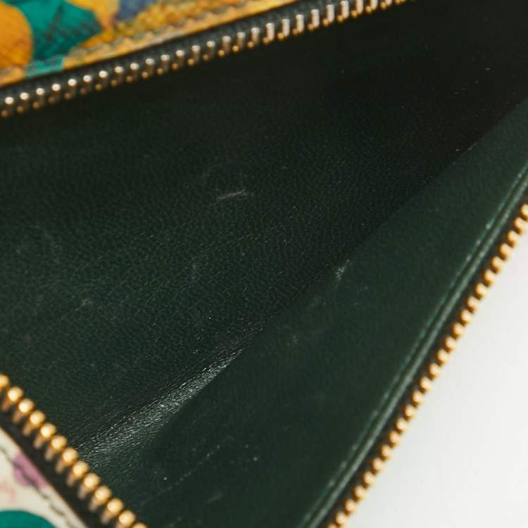Prada Multicolor Printed Saffiano Leather Continental Flap Wallet