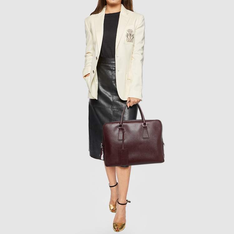 Slim Italian Leather Briefcases for Women Made in Italy - DiLoro Leather