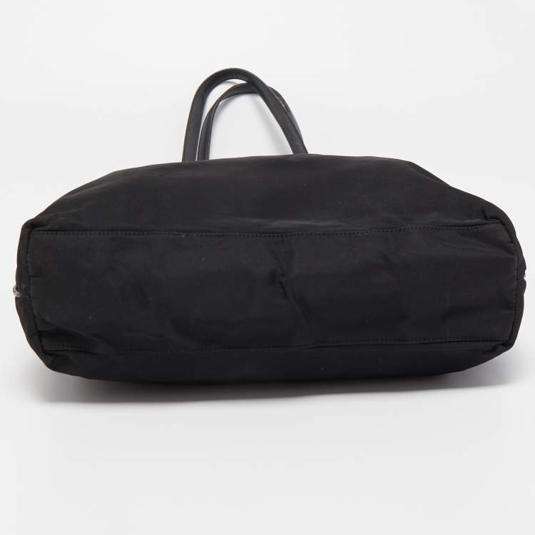 Pre Owned Prada Black Tessuto Tote Bag