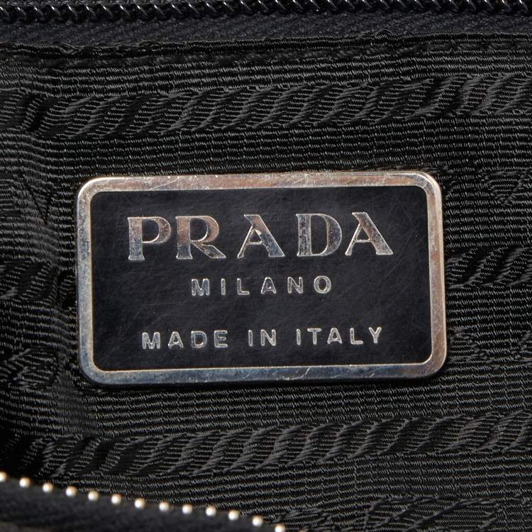 Pre Owned Prada Black Tessuto Tote Bag