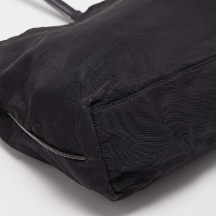 Pre Owned Prada Black Tessuto Tote Bag
