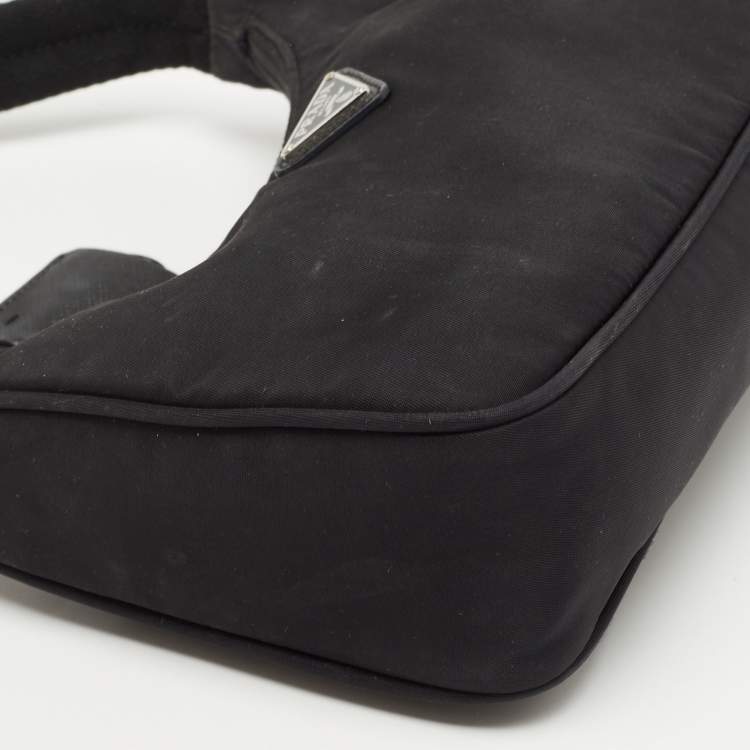 Pre Owned Prada Black Nylon Mini Re-Edition 2000 Shoulder Bag
