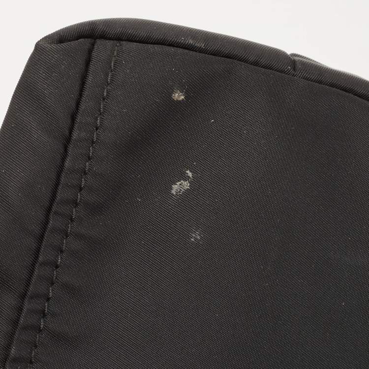 Pre Owned Prada Black Tessuto Nylon Bow Tote
