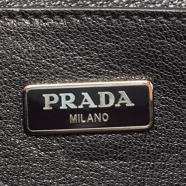 Pre Owned Prada Beige Saffiano Leather Mini Sound Crossbody Bag