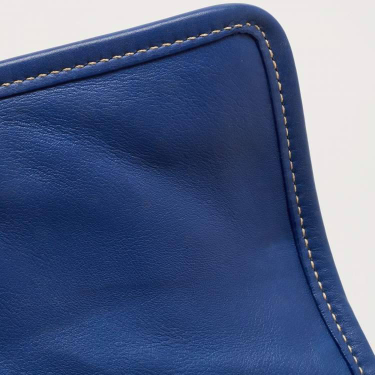 Pre Owned Prada Royal Blue Leather City Clutch