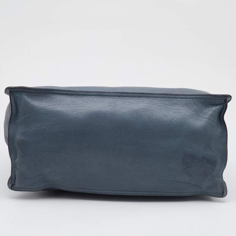 مملوكة مسبقًا Prada Light Blue Leather Etiquette Tote