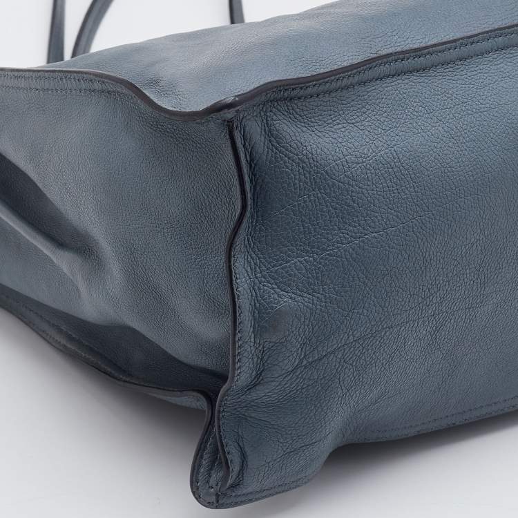 مملوكة مسبقًا Prada Light Blue Leather Etiquette Tote