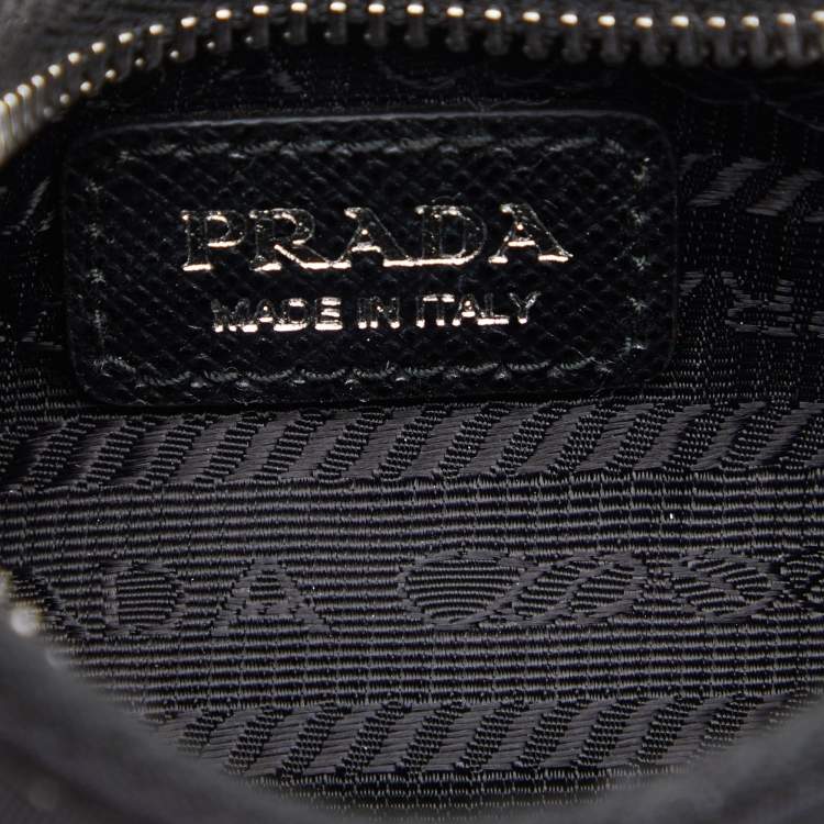Pre Owned Prada Black Nylon and Leather Mini Re-Edition 2005 Crossbody Bag