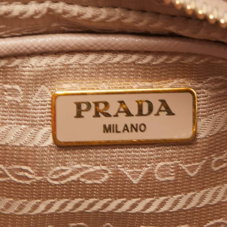 Pre Owned Prada Old Rose Saffiano Lux Leather Mini Camera Crossbody Bag